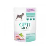 Влажный корм Optimeal Rabbit&Wild Blueberries Adult для взрослых собак, кролик и черника в соусе, 100 г Влажный корм Optimeal Rabbit&Wild Blueberries Adult для взрослых собак, кролик и черника в соусе, 100 г