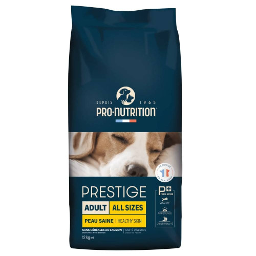 Сухой корм Pro-Nutrition Flatazor Prestige Sans Cereale для взрослых собак, беззерновой, с лососем, 12 кг