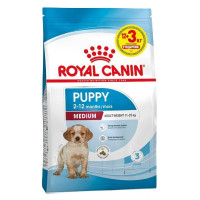 Сухой корм Royal Canin Medium Puppy для щенков средних пород до 12 месяцев, 12 кг + 3 кг в подарок Сухой корм Royal Canin Medium Puppy для щенков средних пород до 12 месяцев, 12 кг + 3 кг в подарок