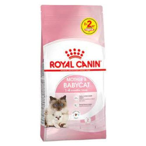 Сухой корм Royal Canin Mother and Babycat для кормящих кошек и котят до 4 месяцев, 8 кг + 2 кг в подарок Сухой корм Royal Canin Mother and Babycat для кормящих кошек и котят до 4 месяцев, 8 кг + 2 кг в подарок