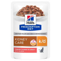 Влажный корм Hill's Prescription Diet k/d Multicare для кошек, с лососем, 85 г Влажный корм Hill's Prescription Diet k/d Multicare для кошек, с лососем, 85 г