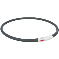 Нашийник Trixie USB Flash Light Ring, що світиться, для собак, силікон, розмір XS-XL, 10 мм/70 см, чорний/червоний Нашийник Trixie USB Flash Light Ring, що світиться, для собак, силікон, розмір XS-XL, 10 мм/70 см, чорний/червоний