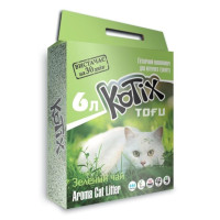 Соевый наполнитель Kotix Tofu Green Tea для кошачьего туалета, 6 л Соевый наполнитель Kotix Tofu Green Tea для кошачьего туалета, 6 л