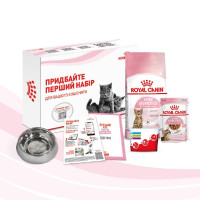 Стартовый набор Royal Canin Kitten Sterilised для стерилизованных котят, миска, мерный стаканчик, дневник, сухой и влажный корм, 400 г + 85 г Стартовый набор Royal Canin Kitten Sterilised для стерилизованных котят, миска, мерный стаканчик, дневник, сухой и влажный корм, 400 г + 85 г