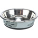 Миска Trixie Stainless Steel Bowl для котів, нержавіюча сталь, гумова кромка, 200 мл, 12 см, синьо-сірий