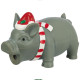 Игрушка Trixie Pig для собак, рождественский поросенок, латекс, 16 см