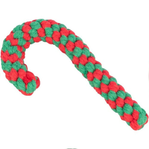 Іграшка Trixie Playing Rope Candy Cane для собак, різдвяна тростина-карамель, з канату, 19 см