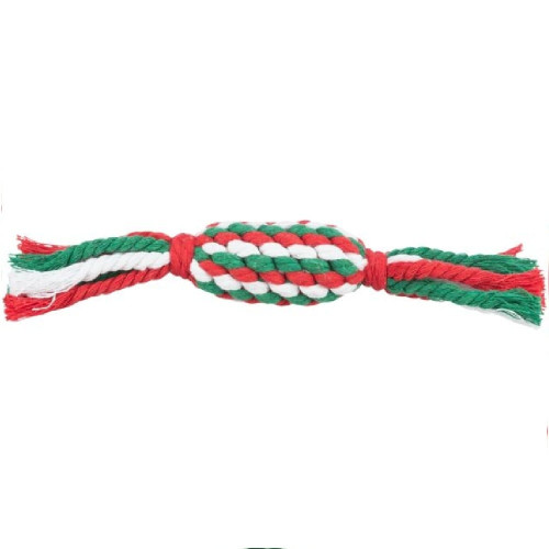 Іграшка Trixie Playing Rope Candy для собак, різдвяна цукерка, з канату, 24 см