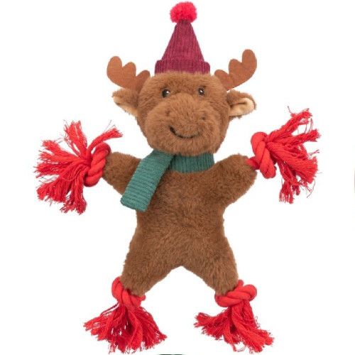 Іграшка Trixie Reindeer для собак, різдвяний олень, плюш/канат, 32 см