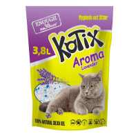 Силікагелевий наповнювач Kotix Lavender для котячого туалету, з ароматом лаванди, 3.8 л