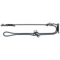 Повідець Trixie Soft Rope для собак, регульований, розмір S-XL, 2 м/10 мм, чорний/сірий