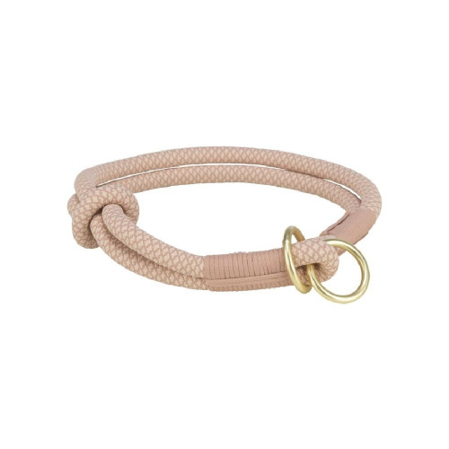 Ошейник-удавка Trixie Soft Rope для собак, размер XS-S, 30 см/10 мм, розовый/светло-розовый
