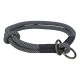 Ошейник-удавка Trixie Soft Rope для собак, размер S-M, 40 см/10мм, черный/серый