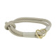 Нашийник-зашморг Trixie Soft Rope для собак, розмір S-M, 40 см/10мм, сірий/світло-сірий