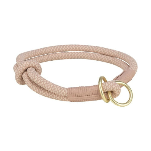 Ошейник-удавка Trixie Soft Rope для собак, размер L-XL, 55 см/10мм, розовый/светло-розовый