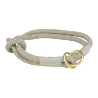 Нашийник-зашморг Trixie Soft Rope для собак, розмір L-XL, 55 см/10мм, сірий/світло-сірий