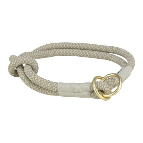 Ошейник-удавка Trixie Soft Rope для собак, размер L-XL, 55 см/10мм, серый/светло-серый