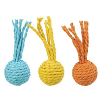 Іграшка Trixie Rattling Ball куля-брязкальце, для котів, паперова мотузка, 4×11 см Іграшка Trixie Rattling Ball куля-брязкальце, для котів, паперова мотузка, 4×11 см