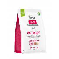 Сухой корм Brit Care Sustainable Activity для активных собак, курица и насекомые, 3 кг Сухой корм Brit Care Sustainable Activity для активных собак, курица и насекомые, 3 кг