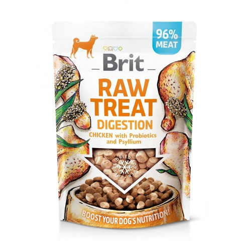 Лакомство Brit Raw Treat Freeze-dried Digestion для собак, для пищеварения, курица, 40 г