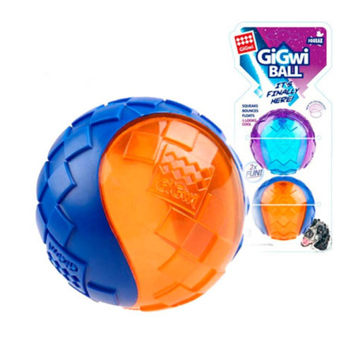 Игрушка GiGwi Ball Два мячика с пищалкой для собак, TPR резина, 6 см