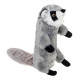 Игрушка GiGwi Catch & fetch Шкурка енота с бутылкой пищалкой,искусственный мех,платик, 51 см
