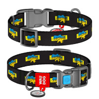 Ошейник нейлоновый Waudog Nylon з QR паспортом для собак, рисунок Ошейник нейлоновый Waudog Nylon з QR паспортом для собак, рисунок
