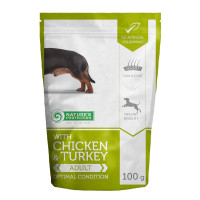 Вологий корм Nature's Protection Optimal Condition Chicken&Turkey для дорослих собак, курка та індичка, 100 г Вологий корм Nature's Protection Optimal Condition Chicken&Turkey для дорослих собак, курка та індичка, 100 г