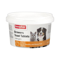 Вітаміни Beaphar Brewers Yeast Tablets пивні дріжджі з часником для котів та собак, 250 таблеток Вітаміни Beaphar Brewers Yeast Tablets пивні дріжджі з часником для котів та собак, 250 таблеток