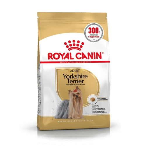 Сухий корм Royal Canin Yorkshire Terrier Adult для йоркширського тер'єру, 1.2 кг + 300 г у подарунок