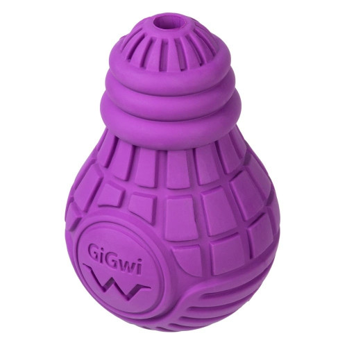 Іграшка GiGwi Bulb Rubber, Лампочка резинова для собак, гума, L, фіолетова