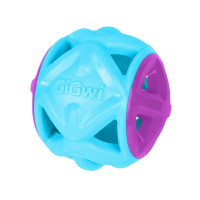Игрушка GiGwi Basic, Мяч для собак, голубой, резина, 9 см Игрушка GiGwi Basic, Мяч для собак, голубой, резина, 9 см