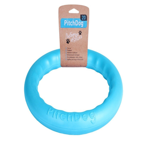 Кольцо для апортировки PitchDog, голубое, диаметр – 17 см.