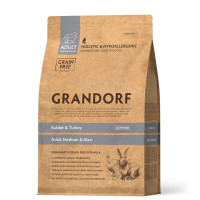 Сухой корм Grandorf Dog Medium & Maxi Rabbit & Turkey для собак средних и крупных пород, кролик и индейка, 1 кг Сухой корм Grandorf Dog Medium & Maxi Rabbit & Turkey для собак средних и крупных пород, кролик и индейка, 1 кг