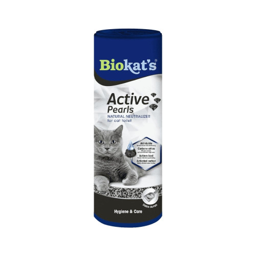 Дезодорант Biokat's Active Pearls для кошачьего туалета, с активированным углем, 700 мл