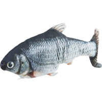 Іграшка Trixie Wiggly Fish для котів, риба, що рухається, з котячою мʼятою, 30 см Іграшка Trixie Wiggly Fish для котів, риба, що рухається, з котячою мʼятою, 30 см
