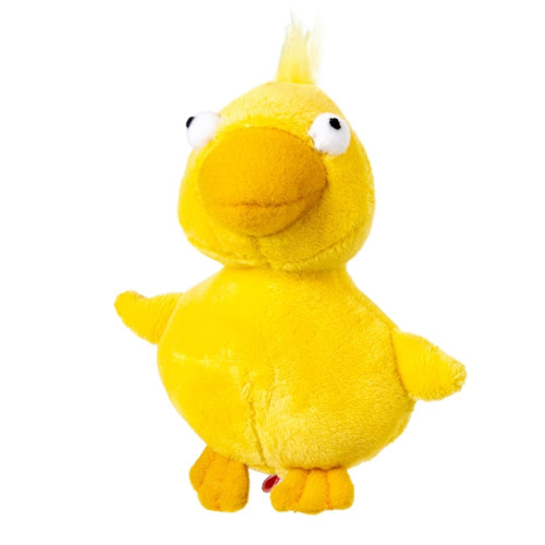 Игрушка для собак GiGwi Plush, Утка с пищалкой, плюш, искусственное/ткань, МТХ, 11 см
