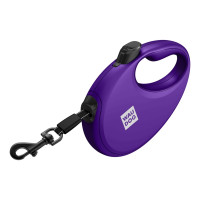 Поводок-рулетка Waudog R-leash для собак с контейнером для пакетов, L, до 40 кг, 5 м, фиолетовый Поводок-рулетка Waudog R-leash для собак с контейнером для пакетов, L, до 40 кг, 5 м, фиолетовый