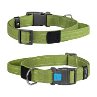 Ошейник Collar для собак, с ручкой хлопчатобумажная тесьма, брезент, L, ширина 35 мм, длина 53-69 см