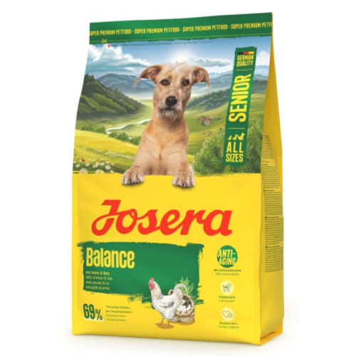 Сухой корм Josera Senior Balance для пожилых и спокойных собак всех пород, с курицей, 0.9 кг