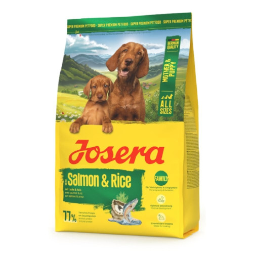 Сухой корм Josera Mother&Puppy Salmon & Rice для щенков и кормящих собак всех пород, с лососем и рисом, 3 кг