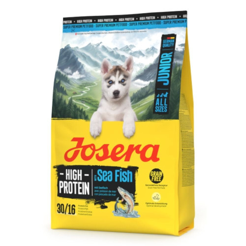 Сухой корм Josera High Protein Junior Sea Fish для активных щенков всех пород, с морской рыбой, 3 кг