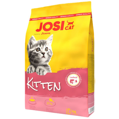 Сухой корм Josera JosiCat Kitten для котят всех пород, с курицей и лососевым маслом, 10 кг