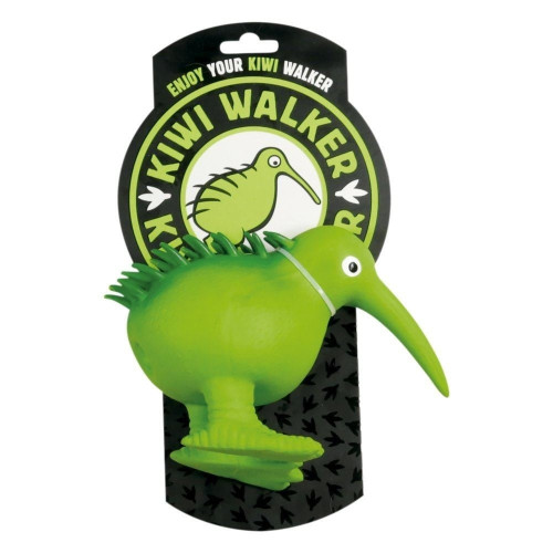 Игрушка Kiwi Walker Птица киви для собак, зеленая, 15.5 см