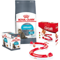 Набор сухого корма Royal Canin Urinary Care 2 кг + влажный корм 12 шт по 85 г + игровой трек в подарок