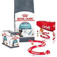 Набір сухий корм Royal Canin Hairball Care 2 кг + вологий корм 12 шт по 85 г + ігровий трек у подарунок Набір сухий корм Royal Canin Hairball Care 2 кг + вологий корм 12 шт по 85 г + ігровий трек у подарунок