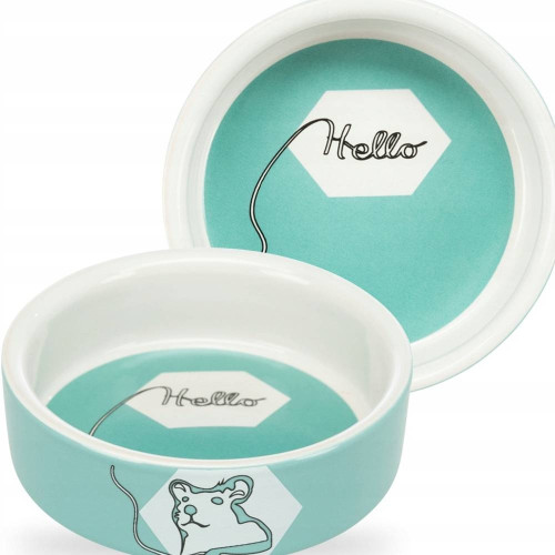 Миска Trixie Hello Hamster для грызунов, керамическая, диаметр 8 см, 90 мл, цвета в ассортименте