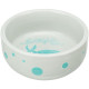 Миска Trixie Ceramic Bowl з принтом кролика, для гризунів, керамічна, діаметр 11 см, 250 мл