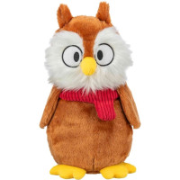 Игрушка Trixie Рождественская сова для собак, со звуком, плюш, 33 см Игрушка Trixie Рождественская сова для собак, со звуком, плюш, 33 см