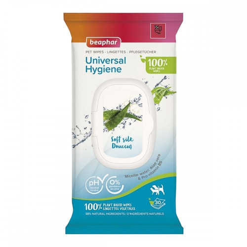 Влажные салфетки Beaphar Pet Wipes Универсальные для животных, 30 штук